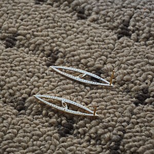 El último fabricante de joyería fina de alta calidad, nuevos diseños de pendientes de tuerca de diamantes pavimentados de oro rosa sólido de 18K para uso diario - Product Image 4
