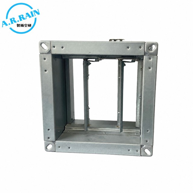 Galvanized Steel HVAC Volume Control Damper, Adjustable Air Flow Regulator for Duct Ventilation Systems