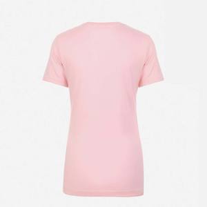 T-shirt pour femme en tissu doux avec logo personnalisé, col rond confortable, style décontracté et ample, t-shirt actif de style féminin de niveau supérieur - Product Image 2