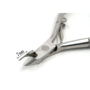 Haute précision professionnel de haute qualité en acier inoxydable doigt ongle cuticule pince tondeuse Double ressort poignée ergonomique - Product Image 3