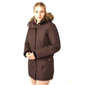 Veste parka matelassée réversible pour femme, élégante et légère, doublée en polaire, imperméable, respirante, grande taille, hiver, nylon brut - Product Image 2
