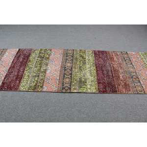 Tapis turc vintage, tapis de 2,7 x 9,3 pieds, tapis brun-rouge style sud-ouest - Product Image 3