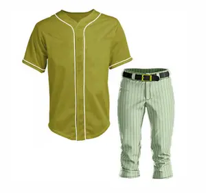 Maillots de baseball softball blancs personnalisés sublimés en gros Chemise de baseball personnalisée Maillot de baseball de coupe régulière à porter confortablement