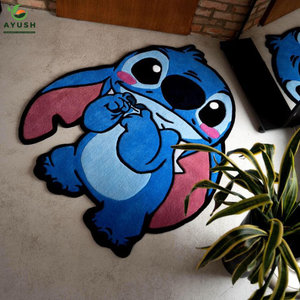 Tapis en laine à thème personnalisé, tapis en laine fait main pour la chambre des enfants, la salle de jeux, le salon et les animaux domestiques - Product Image 3