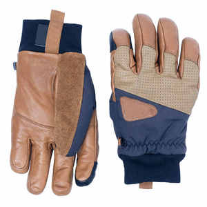 Guantes de protección de manos de cuero de dedo completo de invierno para hombres - Product Image 1