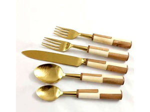 Antique Design Stainless Steel <b>Flatware</b> <b>Set</b> with Mirror Finished Perfect for Weddings and Restaurants Use - Product Image 4