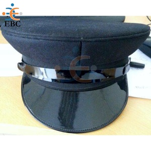 Casquette de sécurité noire OEM, casquette de sécurité, 100% laine, unie, tailles et couleurs personnalisées disponibles, vente en gros - Product Image 4