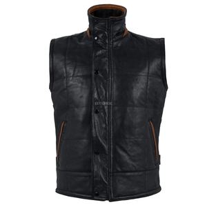 Chaleco de Motociclista de Cuero Genuino Estilo Vaquero Hecho a Mano para Motociclistas que Buscan una Resistencia Duradera, Diseño Clásico - Product Image 6