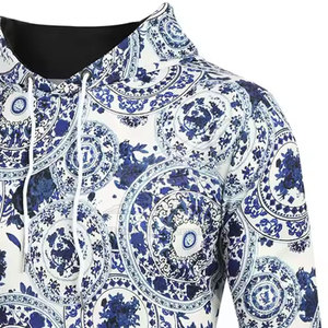 Sudaderas con Capucha Sublimadas de Alta Calidad de Marca Privada, Sudaderas de Invierno Sólidas 100% Poliéster, Transpirables, Personalizadas para Hombre - Product Image 4