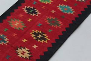 Tapis fait main en coton de style bohème pour salon et chambre à coucher vendeur indien - Product Image 3