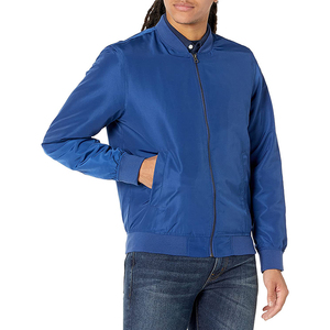 Good Quality Custom Stain Polyester Solid Color Color Bomber <b>Jacket</b> Men Wholesale Price Unique Design Bomber <b>Jacket</b> for man - Product Image 4