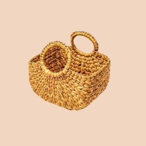 Sea Grass Straw Material High Quality Home Handmade Woven Rectangle Foldable Eco-Friendly Modern Decorative Storage <b>Basket</b> - Product Image 3