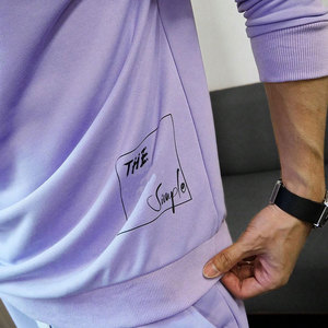 ชุดเซ็ตเสื้อฮู้ดดี้และกางเกงขาสั้นสำหรับผู้ชายฤดูหนาว ขนาดสั่งทำได้ ผลิตโดย Silver Six Enterprises ผ้าฝ้ายฟลีซเนื้อหนา 100% บริการ OEM สีสันตามสั่ง ใหม่ - Product Image 3