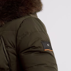 Veste parka matelassée à capuche épaisse et enduite OEM pour hommes, hiver, imperméable, coupe-vent, polaire, grande taille - Product Image 6