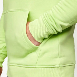 Sweat-shirts à capuche pour hommes avec logo personnalisé en gros, fabriqués en coton doux, en molleton français, avec poche avant brodée - Product Image 6