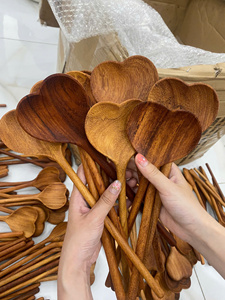 Wooden <b>Spoon</b> Natural Handmade Kitchen Utensil For Cooking <b>Serving</b> Eco Friendly Home Kitchen And Daily Use - Product Image 6