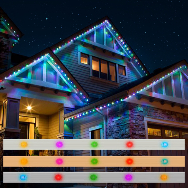 Led Light Multi-color Led Jellyfish Light Outdoor IP68 48V Christmas Smart Permanent Holiday String Lighting