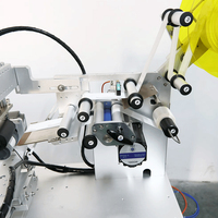 YIMUPACK YM140 applicateur d'autocollants semi-automatique étiqueteuse d'étiquettes rondes pour bouteilles de yaourt ovales coniques et coniques