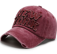 Gorra de Béisbol Vintage Personalizada con Parche de Letras de Chenilla, Visera Curva, Venta al Por Mayor OEM