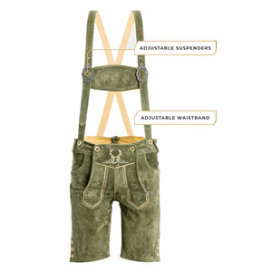 กางเกงหนังบาวาเรียนคุณภาพดีที่สุดสำหรับผู้ชาย ปักโลโก้ส่วนตัว ชุดขี่ม้า คลาสสิก กางเกงหนังยาวสำหรับผู้ชาย - Product Image 3