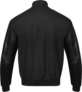 Plus Size Men's Baseball Breathable Customized <b>Real</b> <b>Leather</b> <b>Jackets</b> Chicago CollegeBaseballjacket for men DDP Shipping - Product Image 5