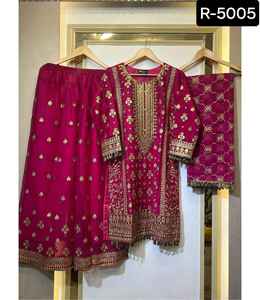 Georgette de imitación de estilo indio y pakistaní con bordado, traje Salwar Kameez con traje tradicional indio de la mejor calidad - Product Image 2