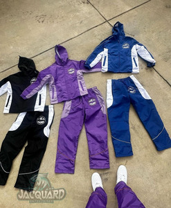 Chándal cortavientos con logotipo personalizado, pantalones para correr, sudadera transpirable, conjunto cortavientos de dos piezas, chándales para hombre - Product Image 1