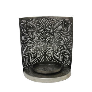 Wholesale <b>Gold</b>-Finished Iron <b>Candle</b> <b>Pillar</b> Holder Handmade Decorative Tabletop Lighting for Home Wedding Christmas for Bulk Use - Product Image 2
