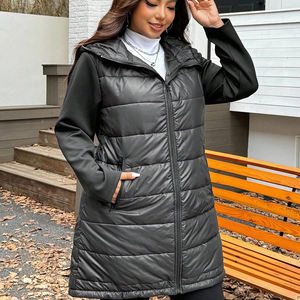 Hot Sale Customize Able Women's Winter Vest Warm Puffer Vest Waistcoats Winter Outerwear Quilted Padded <b>Long</b> Puffer Vests <b>Gilets</b> - Product Image 2