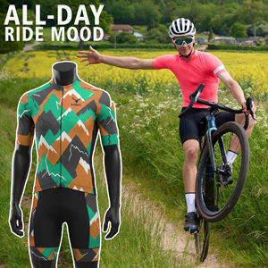 New Design Trendy Quality <b>Cycling</b> Clothes Sustainable <b>Cycling</b> <b>Jerseys</b> Custom Print Quick Drying <b>Cycling</b> Uniform - Product Image 4