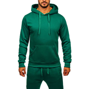 Ensemble de survêtement vert pour homme avec sweat à capuche et joggeurs Tenue de sport décontractée pour gym, course, entraînement, fitness et streetwear - Product Image 3