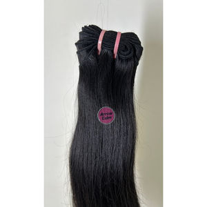 Extensiones de Cabello Humano Natural Negro Liso de Grado 12A al por Mayor de Fábrica, Cutícula Alineada, Proveedor del Sur de la India - Product Image 6