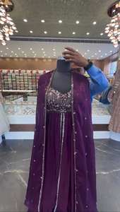 Conjunto de Lehenga Koti Dupatta de Alta Calidad D FASHION GURU con Bordado Intenso para Novia/Fiesta, Ropa Étnica de Secado Rápido a Buen Precio - Product Image 2