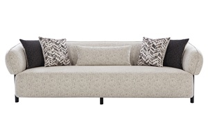 Canapé 2 places de luxe de qualité supérieure, rembourré, avec assise large, design de dossier sans couture, accoudoirs arrondis et texture durable - Product Image 5