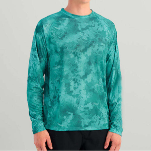 Chemise de pêche écologique avec logo personnalisé, panneaux en maille ventilés, tissu léger à séchage rapide, vente en gros, production OEM - Product Image 1