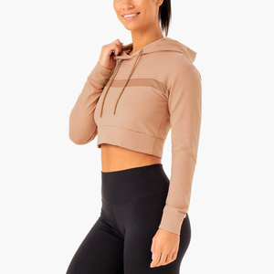 Sweat-shirts pour femmes à col montant, respirants, manteaux d'hiver, tissu polaire, vêtements pour femmes, sweat-shirt à épaules tombantes - Product Image 3