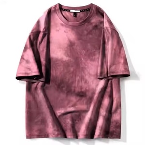 High Quality 100% Cotton Washed Men's Fashion Ready to Ship Wholesale Cut And Sew Men's Oversized Casual <b>Tie</b> Dye t Shirt - Product Image 5
