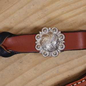 Premium Genuine Argentina Cow Leather Western Horse Bridle Breast Collar Set Lightweight Bridle Breast Collar Tack Set - Product Image 2