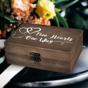 Boîte à bagues recyclable aper nouvelle arrivée boîte à bagues à bijoux en bois de mangue naturelle pour proposition de fiançailles de mariage à bas prix - Product Image 2