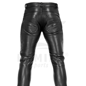 Venta caliente Comfort Craft Pantalones de cuero personalizados de alta calidad Pantalones de cuero para hombres - Product Image 3