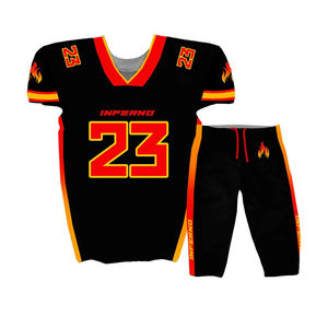 Uniforme de football américain de haute qualité, nouveau design, prix compétitif, personnalisable pour adultes, grande taille, respirant, antibactérien - Product Image 1