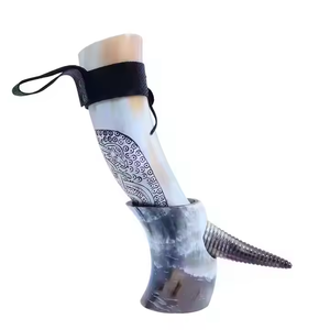 Cuerno para beber de gran tendencia, Ágata 100%, auténtico pulido puro, cuernos de buey/vaca de 16-20 pulgadas, cuernos para beber vikingos a precios baratos - Product Image 4