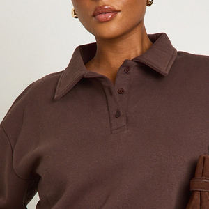 Sudadera con Cuello Redondo para Mujer, con Tela de Algodón Suave que Brinda Transpirabilidad y Comodidad, con Mangas Completas y Logotipo - Product Image 2