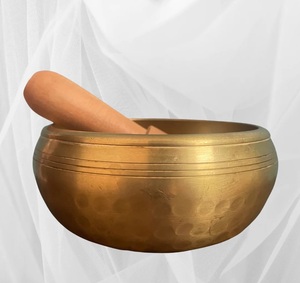 Cuenco para cantar de latón redondo de diseño increíble, cuenco para cantar de Yoga de latón puro pulido dorado de tamaño mediano más vendido - Product Image 4