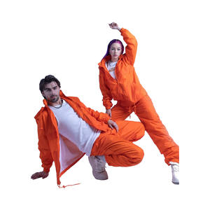 Chaqueta Cortavientos de Poliéster para Mujer, Personalizada, para Invierno, con Capucha, Traje Deportivo de Dos Piezas, Transpirable, de Secado Rápido, Unisex - Product Image 3