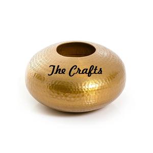 Vase à fleurs de la plus haute qualité, fait main, en métal doré, pour fleurs artificielles, pour la décoration de la maison - Product Image 3