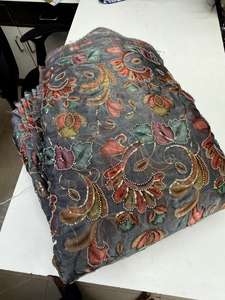 Tela de seda importada con cuentas de diseño para ropa de mujer, ligera, cómoda e ideal para uso casual, étnico y formal. - Product Image 3