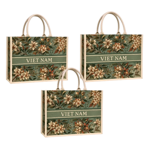 ถุงผ้าปอกระเจาที่ทนทานของผู้ผลิตกระเป๋าโท้ทปรับแต่งสีได้ขนาดกลางราคาดีสำหรับหลายอุตสาหกรรมทุกวันสำหรับชายหาดเวียดนาม - Product Image 6