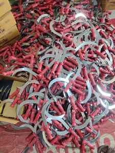 Faucille de jardin en acier à dents de fer avec manche en bois, lame de 11 pouces, zinguée et oxyde noir, longueur du manche de 10,5 cm - Vente flash - Product Image 3