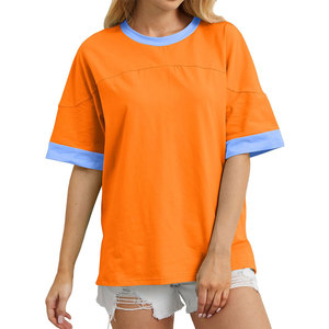 T-shirt ample en coton pour femme, style streetwear, sur mesure, OEM ODM, fournisseur direct d'usine - Product Image 1